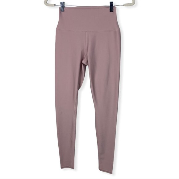 Alo Yoga High Waist Airlift Leggings Pink Size Medium Lavender Yoga Pants Tights - Picture 3 of 12
